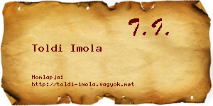 Toldi Imola névjegykártya